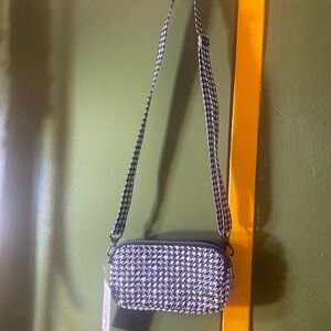 Stylish Black and White Houndstooth Women's Bag
